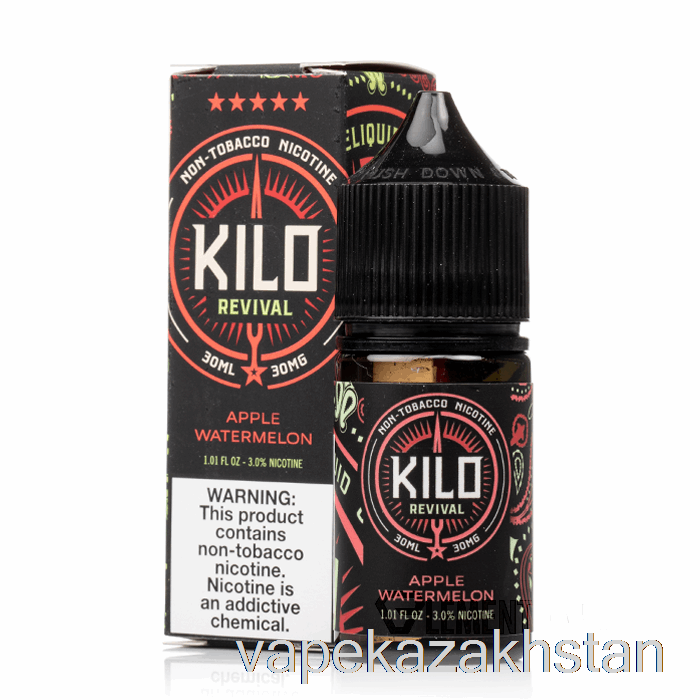Vape Smoke Apple Watermelon - KILO Revival Salts - 30mL 50mg